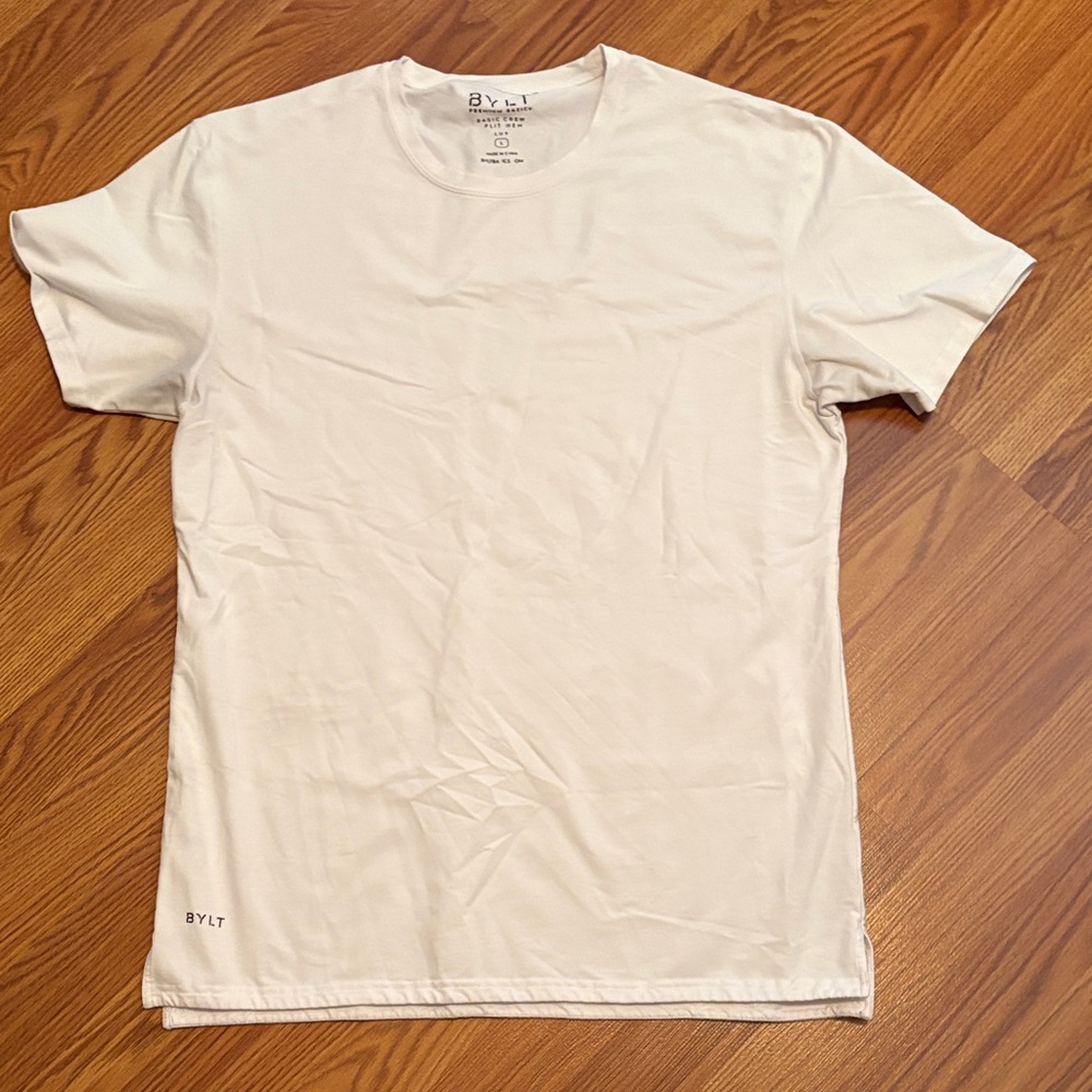 BYLT Basics Off-White Short Sleeve Tee